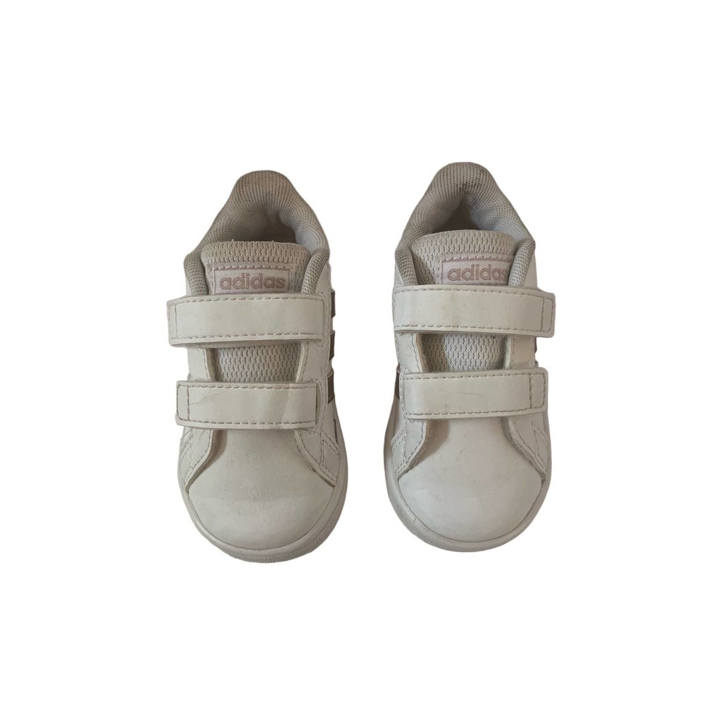 Adidas baseline casual rose gold toddler sneakers